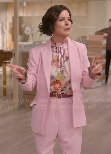 Margaret’s light pink suit on So Help Me Todd