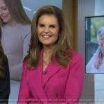 Maria’s fuchsia double breasted blazer on Today