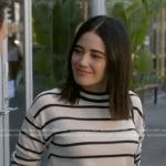 Marisol’s white striped sweater on 9-1-1