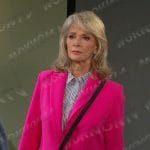 Marlena’s hot pink blazer on Days of our Lives