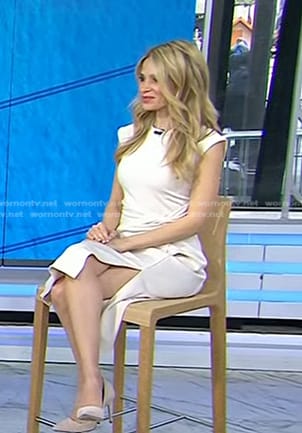 Dr. Marnie B. Nussbaum’s white slit dress on Today