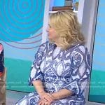 Melissa Joan Hart’s blue embroidered dress on Today
