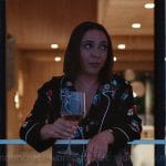 Molly’s black floral pajamas and robe on Loot