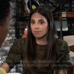 Molly’s green puff sleeve top on General Hospital