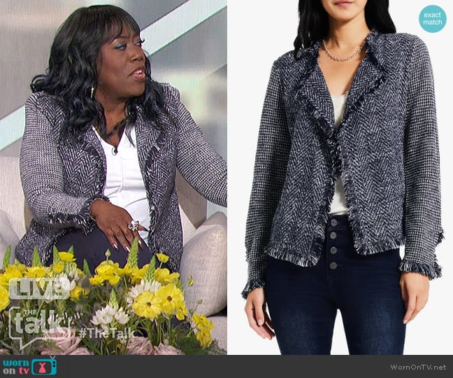 Nic + Zoe Fringe Mix Jacket worn by Sheryl Underwood on The Talk