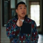 Nicholas’ printed half zip fleece pullover on Loot
