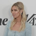Nicky Hilton’s blue tweed metallic dress on E! News