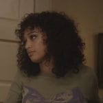 Olivia’s green bow print long sleeve tee on All American