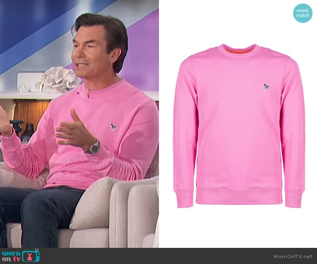 PS by Paul Smith Zebra Logo Sweatshirt worn by Jerry O'Connell on The Talk