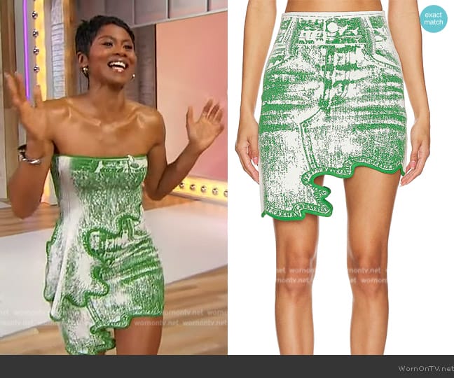 PH5 Alani Mini Skirt worn by Emayatzy Corinealdi on Sherri