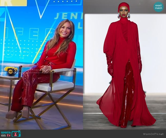 Prabal Gurung Fall Winter 2024 Collection worn by Jennifer Lopez on Good Morning America