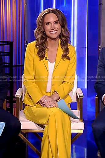 Rhiannon’s yellow blazer and pants on Good Morning America