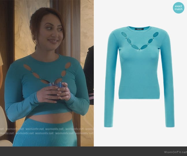 Roberto Cavalli Knit top with cut-out worn by Ana Torres (Francia Raisa) on Grown-ish
