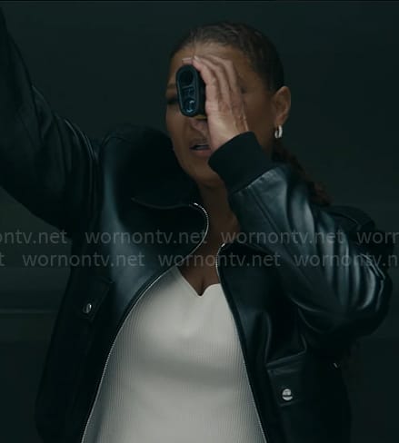 Robyn’s leather jacket on The Equalizer