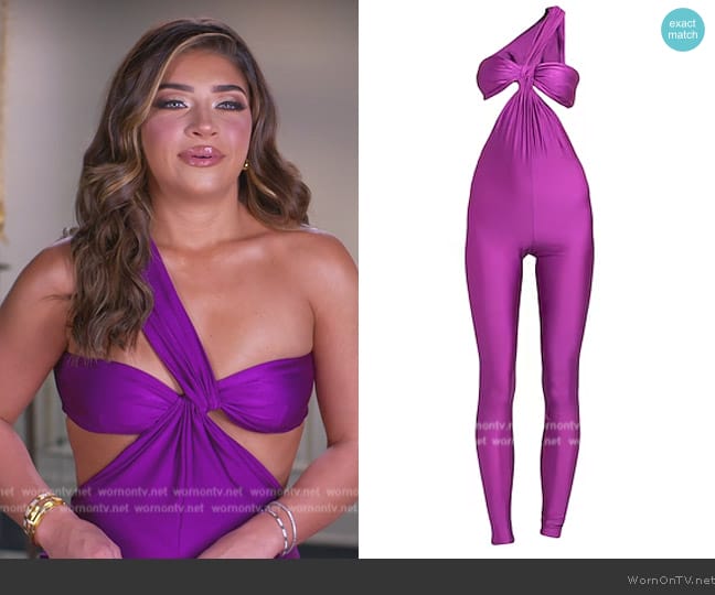 Saint Laurent Confessional Jumpsuit worn by Gia Giudice on The Real Housewives of New Jersey
