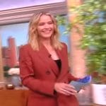 Sara’s brown double breasted blazer and shorts on The View