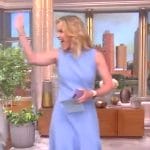 Sara’s blue asymmetric dress on The View