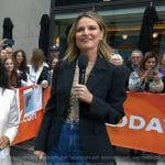 Savannah’s black blazer and jeans on Today