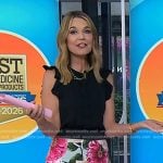 Savannah’s blue floral pencil skirt on Today