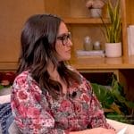 Savannah’s floral print tie neck top on Today