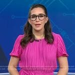 Savannah’s pink pleated dress on Today