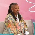 Whoopi’s patchwork jacket on The View