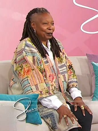 Whoopi’s patchwork jacket on The View