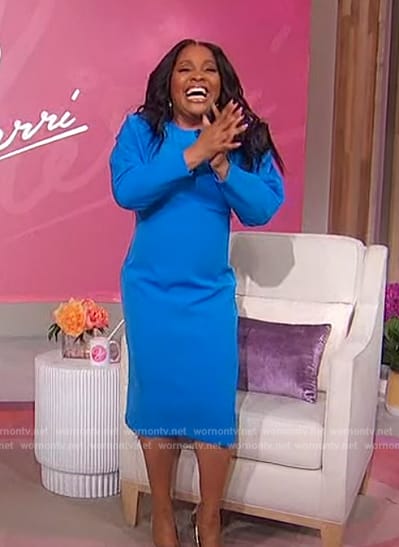 Sherri’s blue long sleeve dress on Sherri