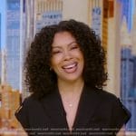 Shirleen’s black belted shirtdress on Good Morning America
