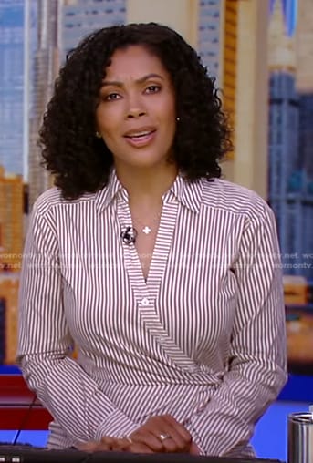 Shirleen’s striped shirtdress on Good Morning America