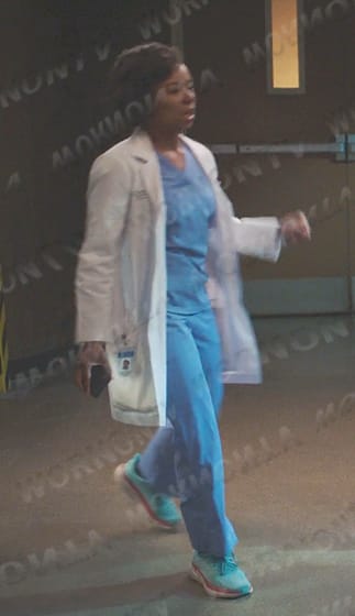 Simone’s blue sneakers on Greys Anatomy