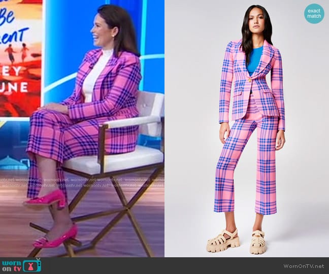 Smythe Hutton Blazer worn by Carley Fortune on Good Morning America