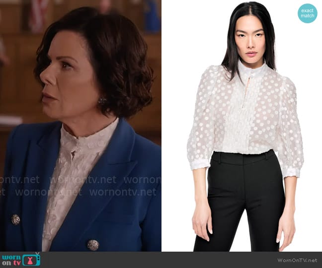 Smythe Frontier Blouse worn by Margaret Wright (Marcia Gay Harden) on So Help Me Todd