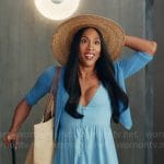 Sofia’s blue button front dress on Loot