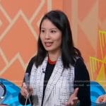 Steph Chen’s white tweed vest on Good Morning America
