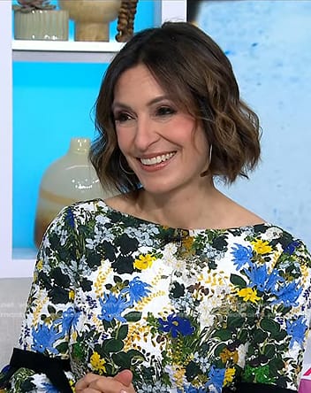 Suzy Welch’s floral dress on Today