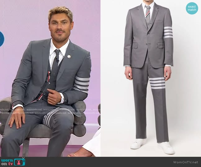 Thom Browne Engineered 4-Bar Single-breasted Blazer worn by Chris Appleton on Today