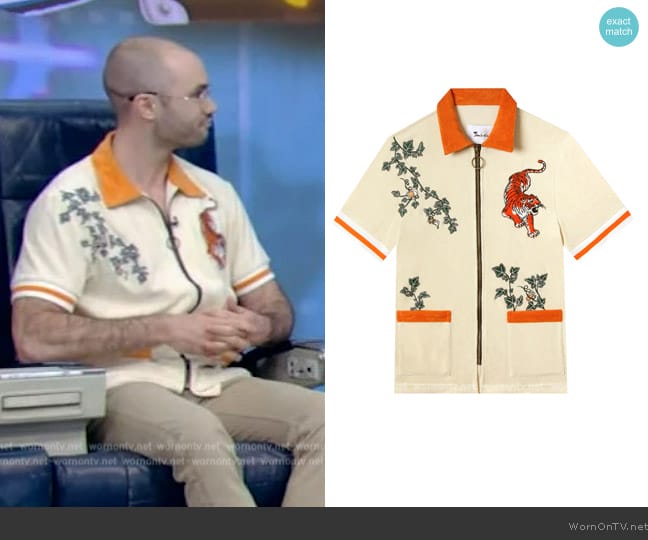 Tombolo Crouching Tiger Hidden Beverage Cabana worn by Scott Keye on Live with Kelly and Mark