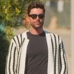 Tyler’s striped knit cardigan on Selling the OC