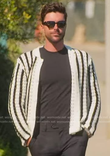 Tyler’s striped knit cardigan on Selling the OC