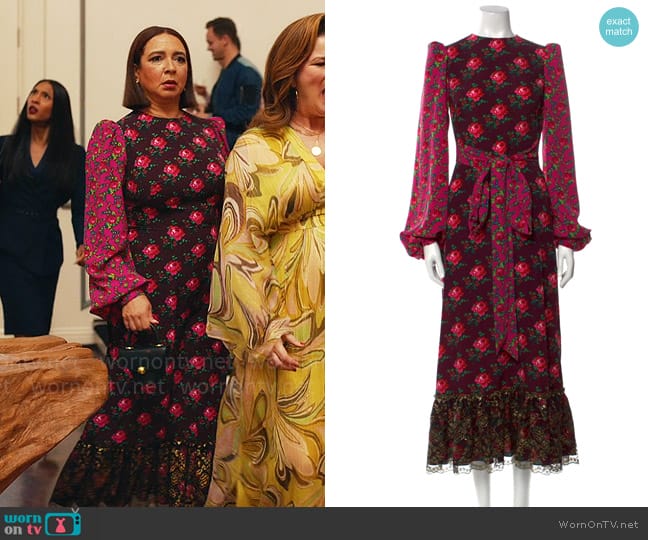 The Vampires Wife Villanelle Dress worn by Molly Novak (Maya Rudolph) on Loot