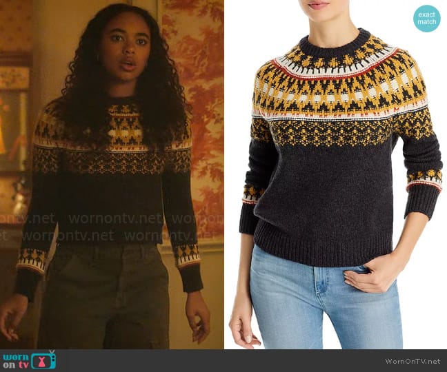 Vanessa Bruno Viona Sweater worn by Tabitha 'Tabby' Hayworth (Chandler Kinney) on Pretty Little Liars Original Sin