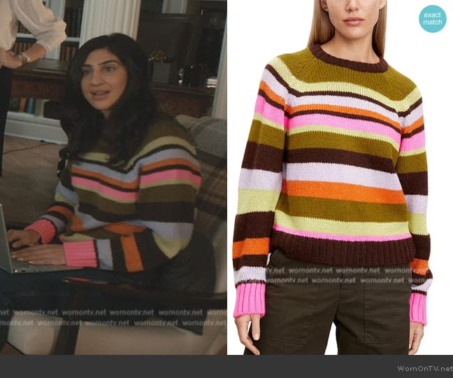 Velvet by Graham and Spencer Nessie Striped Sweater worn by (Olivia Khoshatefeh) on Elsbeth