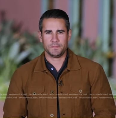 Victor Oquendo’s brown jacket on Good Morning America