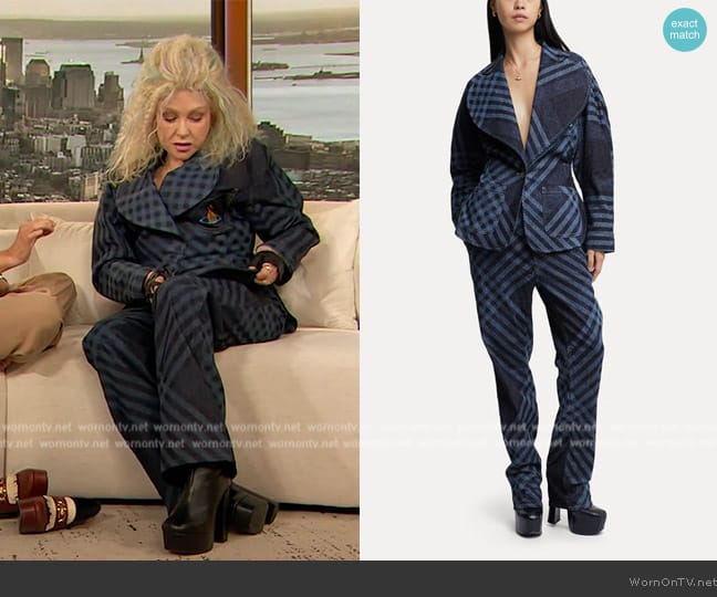 Vivienne Westwood Metro jacket worn by Cyndi Lauper on The Drew Barrymore Show
