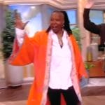 Whoopi’s orange kimono on The View