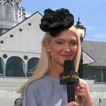 Zanna Roberts Rassi’s blue slit sleeve dress on Today