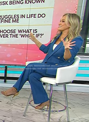 Jennie Allen’s denim blazer and pant suit on Today