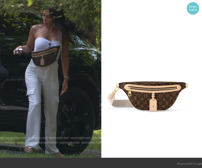 Louis Vuitton High-Rise Bum Bag in Monogram worn by Melissa Gorga on The Real Housewives of New Jersey