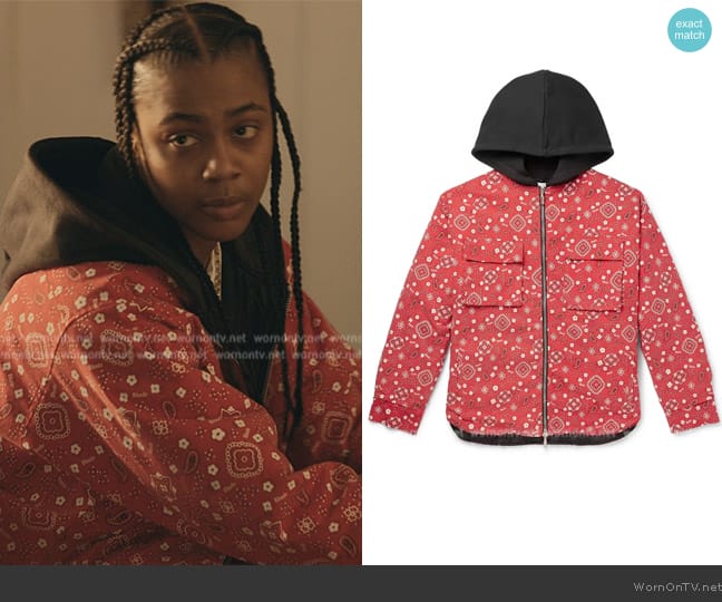 Rhude Bandana Jacket worn by (Amari Noelle Ferguson) on The Chi